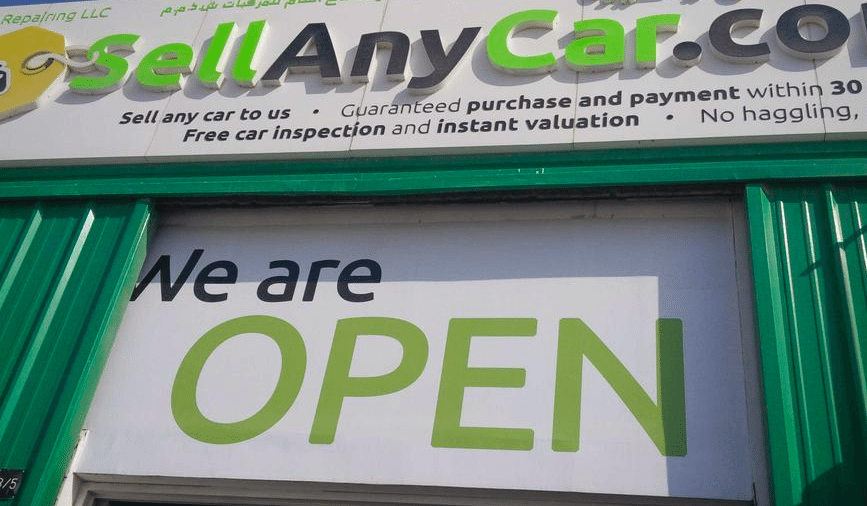 SellAnyCar.com website screenshot